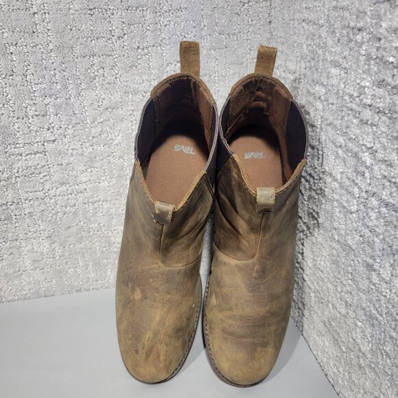 Teva Ellery Women's Size US 11 Brown Leather Waterproof Chelsea Ankle Boots. - Picture 9 of 9